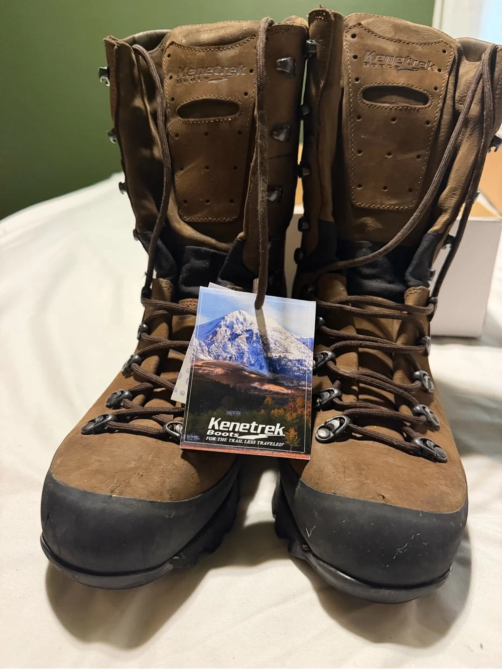 Kenetrek Mountain Extreme Waterproof Hunting Boots for Men - Brown - 12